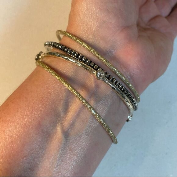 Gold and Silver bangle bracelets - Picture 4 of 6